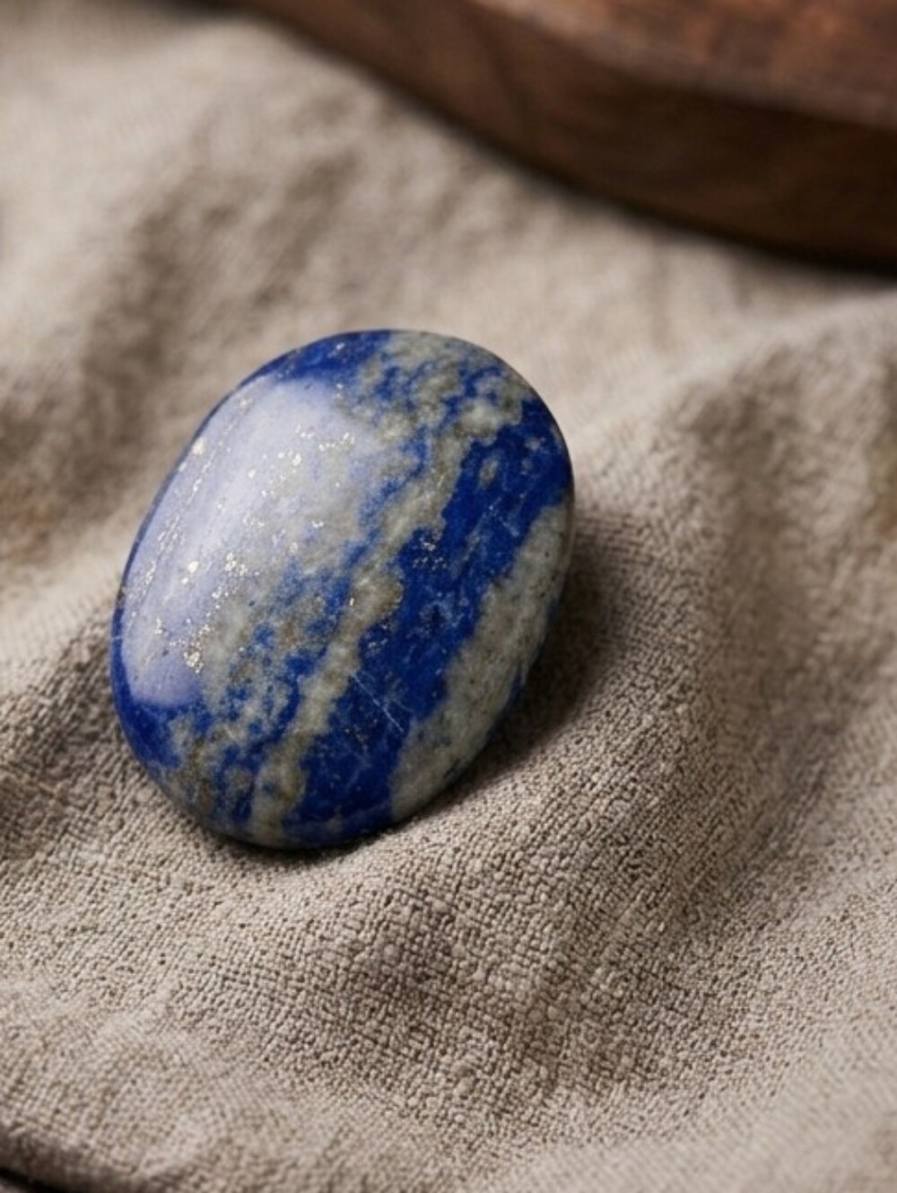 Lapis Lazuli Crystal Palm Stone